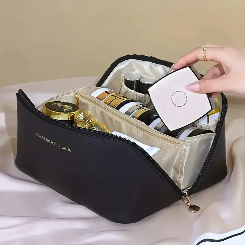 Luxury Makeup Organiser Bag – Travel Cosmetic Storage Pouch with Zip