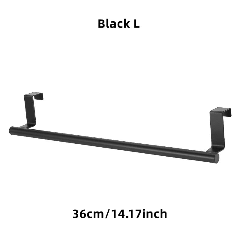 Over-Door Towel Rack – Stainless Steel Hanging Towel Bar (1/2pcs)