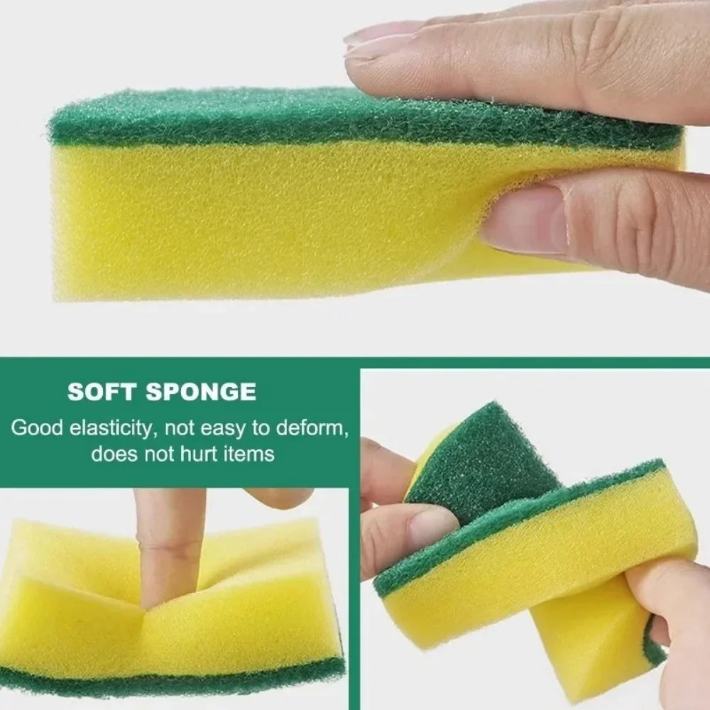 Double-Sided Cleaning Sponges – Highly Absorbent Kitchen Scrub Pads (10/30/50pcs)