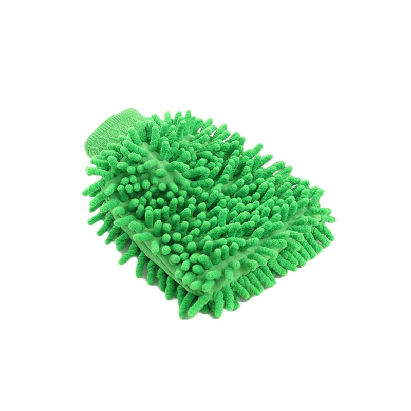 Chenille Microfiber Car Wash Glove – Double-Sided Plush Cleaning Mitt for Detailing