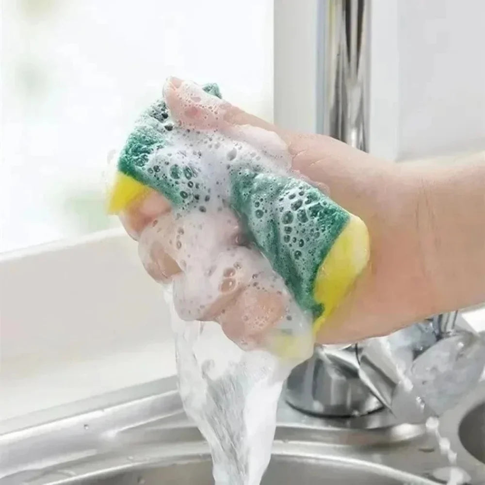 Double-Sided Cleaning Sponges – Highly Absorbent Kitchen Scrub Pads (10/30/50pcs)