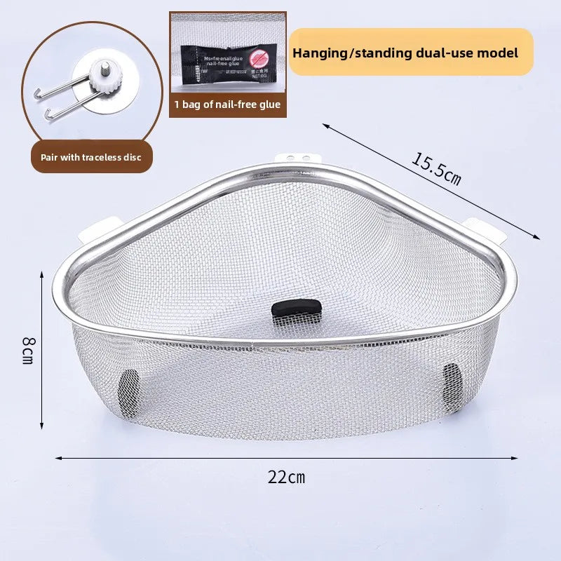 Stainless Steel Sink Drain Basket – Anti-Clog Strainer for Kitchen Sinks