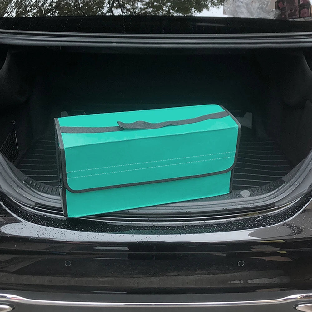 Large Anti-Slip Boot Organiser Soft Felt Car Boot Storage with Compartments Tool Bag Vehicle Accessory