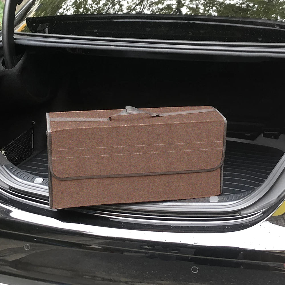 Large Anti-Slip Boot Organiser Soft Felt Car Boot Storage with Compartments Tool Bag Vehicle Accessory