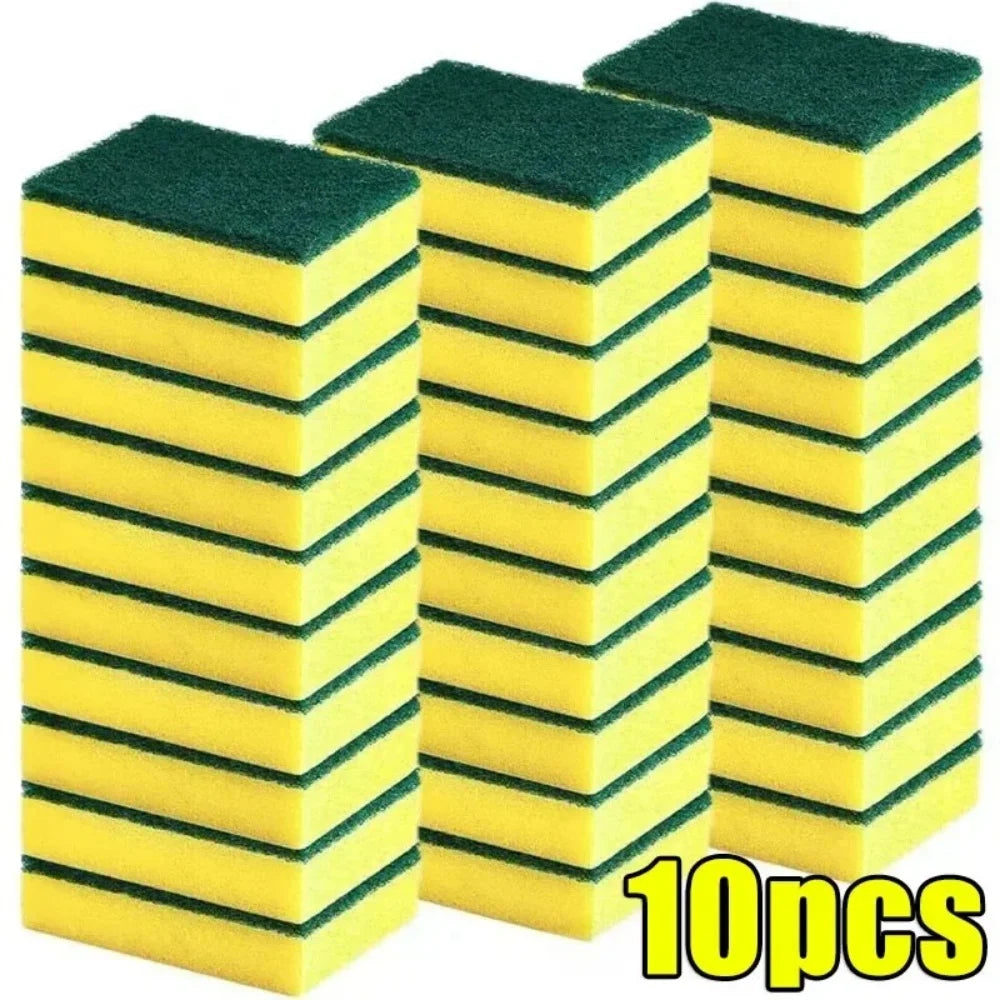 Double-Sided Cleaning Sponges – Highly Absorbent Kitchen Scrub Pads (10/30/50pcs)
