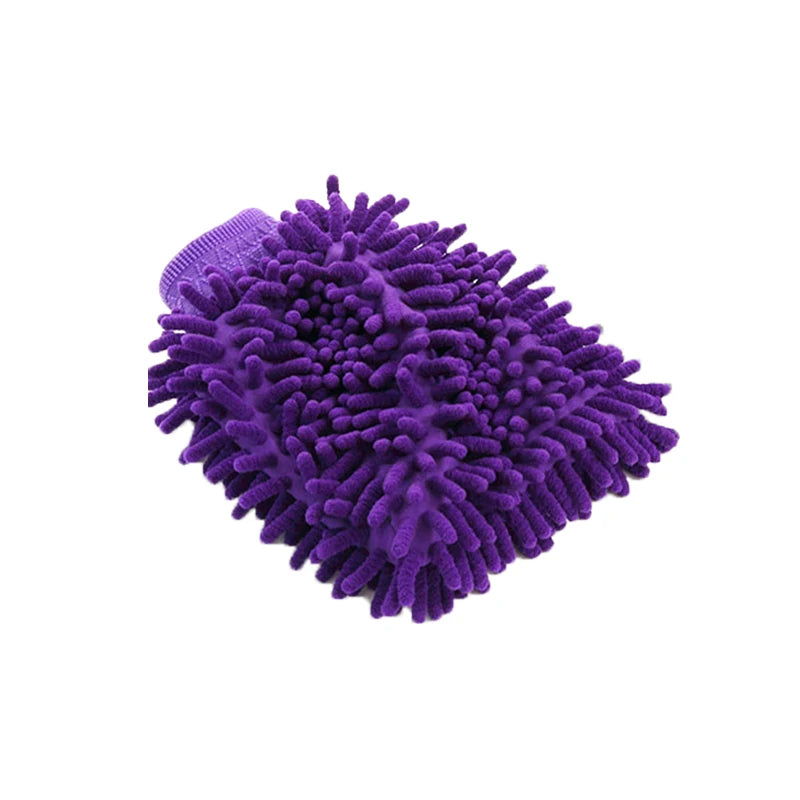 Chenille Microfiber Car Wash Glove – Double-Sided Plush Cleaning Mitt for Detailing