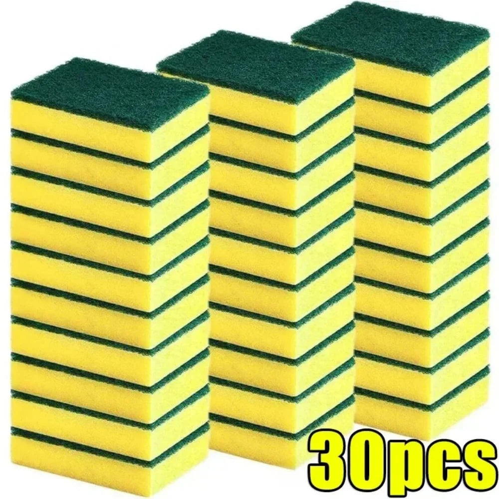 Double-Sided Cleaning Sponges – Highly Absorbent Kitchen Scrub Pads (10/30/50pcs)