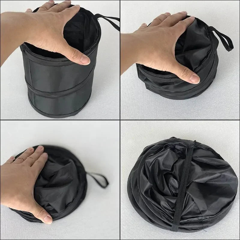 Portable Foldable Car Trash Bin – Waterproof Pop-Up Interior Waste Bag