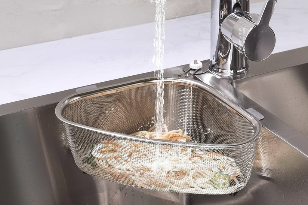 Stainless Steel Sink Drain Basket – Anti-Clog Strainer for Kitchen Sinks