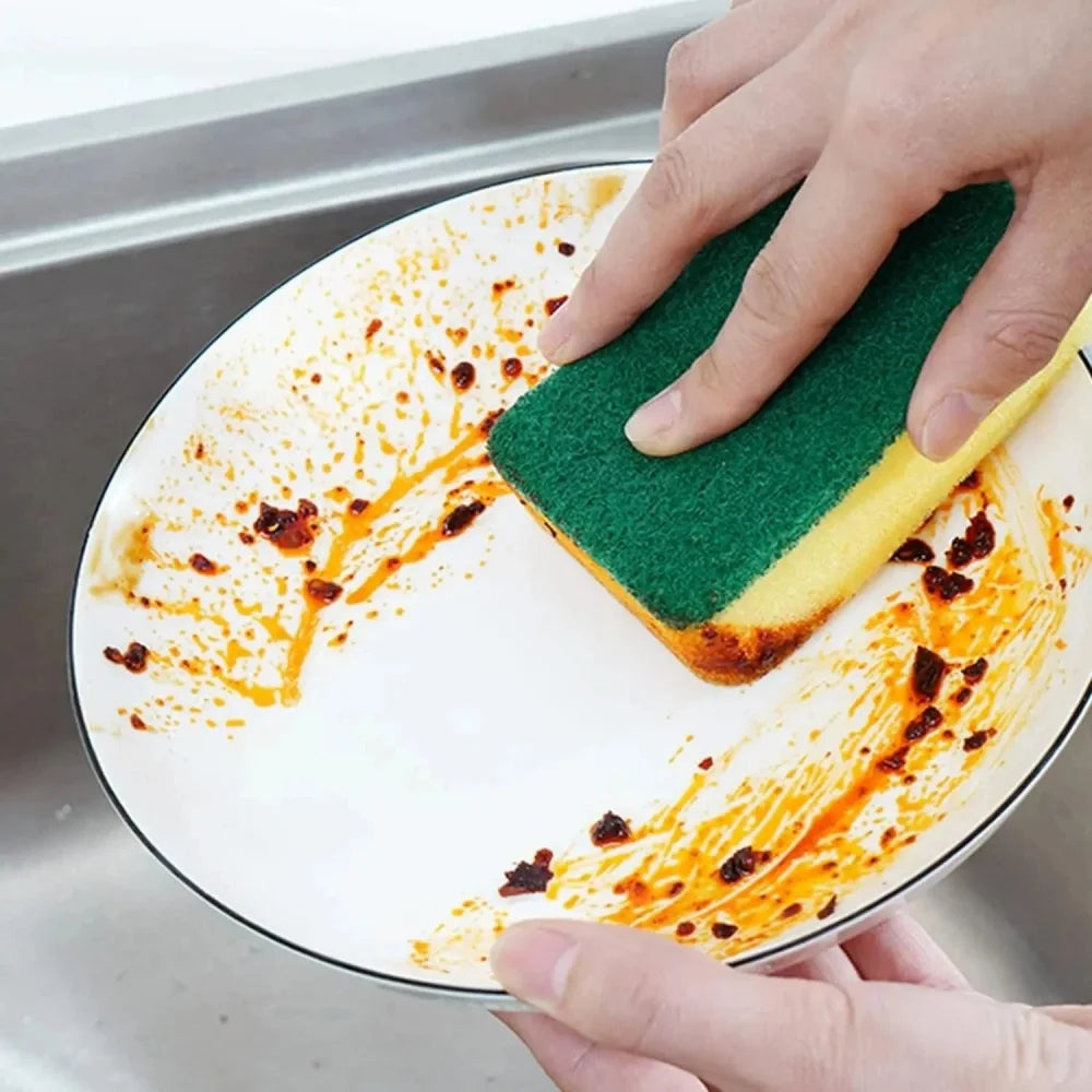Double-Sided Cleaning Sponges – Highly Absorbent Kitchen Scrub Pads (10/30/50pcs)