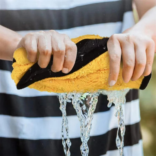 6-Piece Microfiber Car Cleaning Towels – Thick Double-Layer Drying Cloths