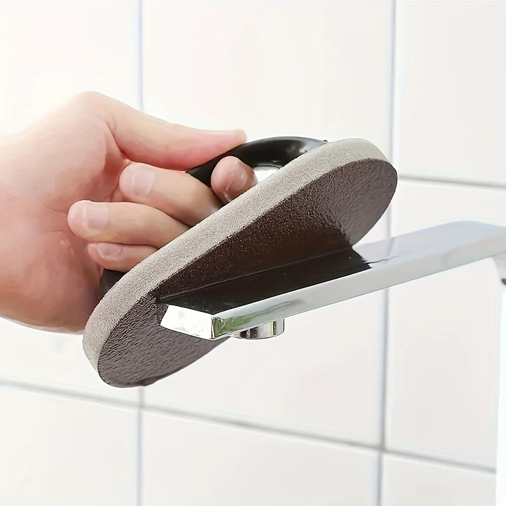 Kitchen Cleaning Brush with Diamond Scouring Sponge – Multi-Purpose Dish Scrubbing Tool