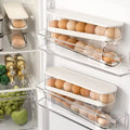 Automatic Rolling Egg Holder – Space-Saving Refrigerator Egg Dispenser Rack