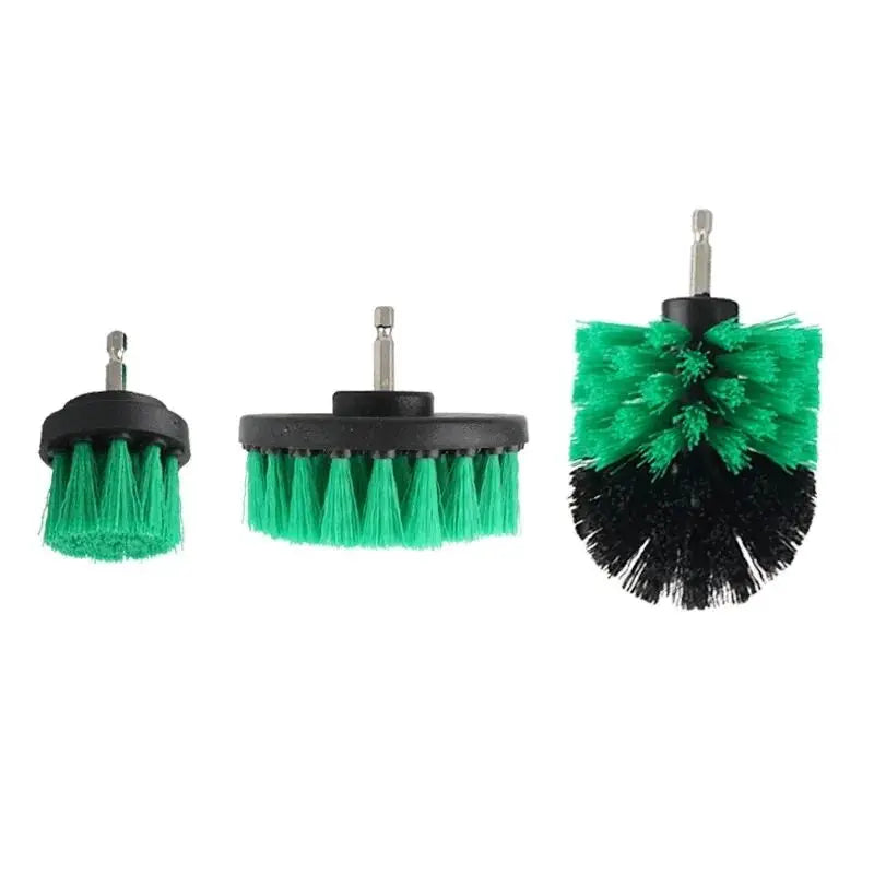3-Piece Drill Brush Attachment Set – Power Scrubber for Bathroom & Tile Cleaning
