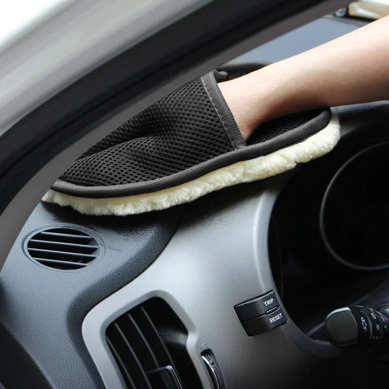 Soft Microfiber Car Wash Glove – Scratch-Free Cleaning Mitt for Cars & Motorcycles