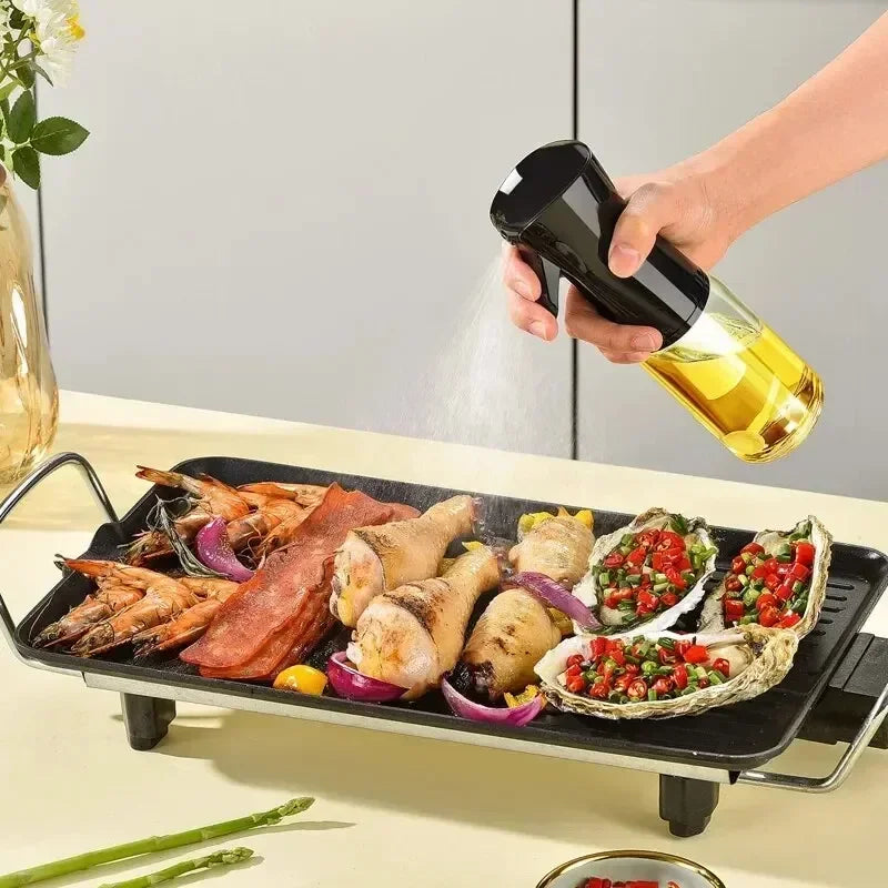 Oil Spray Bottle – Reusable Olive Oil & Vinegar Mist Sprayer for Cooking