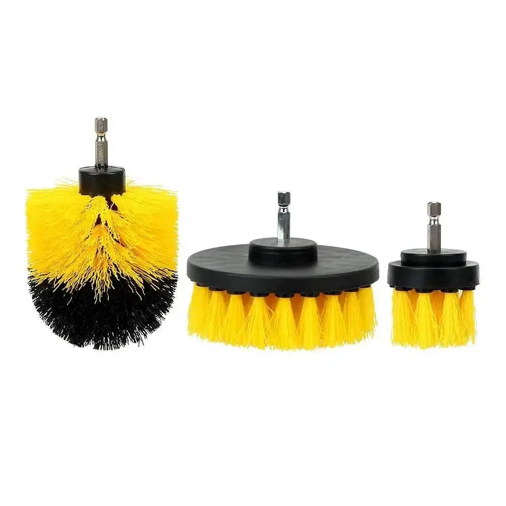 3-Piece Drill Brush Attachment Set – Power Scrubber for Bathroom & Tile Cleaning