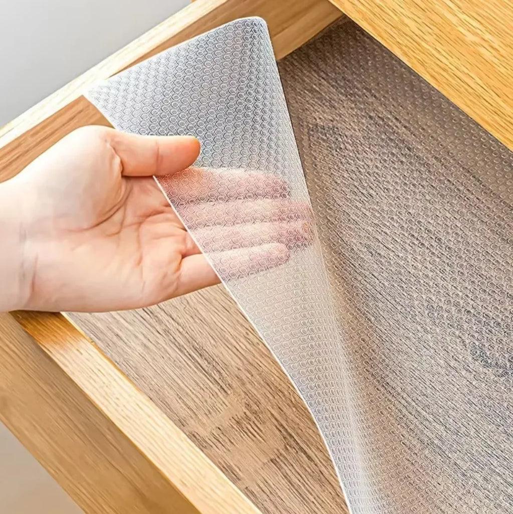 Non-Slip Drawer & Shelf Liner – Waterproof Oil-Proof Cabinet Mat (30/60cm, 1.5–5m)