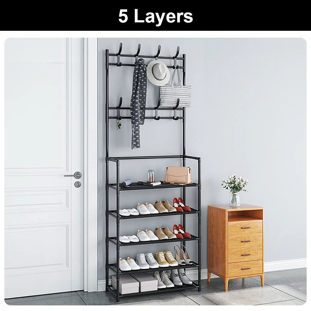 Multi-Layer Shoe & Hat Rack – Freestanding Entryway Storage Organiser