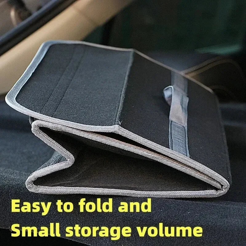 Large Anti-Slip Boot Organiser Soft Felt Car Boot Storage with Compartments Tool Bag Vehicle Accessory