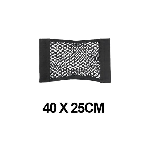 Car Trunk Mesh Organizer – Universal Velcro Storage Pocket for Vehicle Interiors