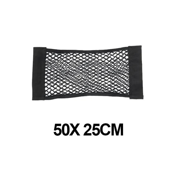 Car Trunk Mesh Organizer – Universal Velcro Storage Pocket for Vehicle Interiors