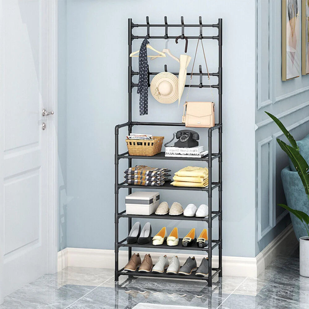 Multi-Layer Shoe & Hat Rack – Freestanding Entryway Storage Organiser
