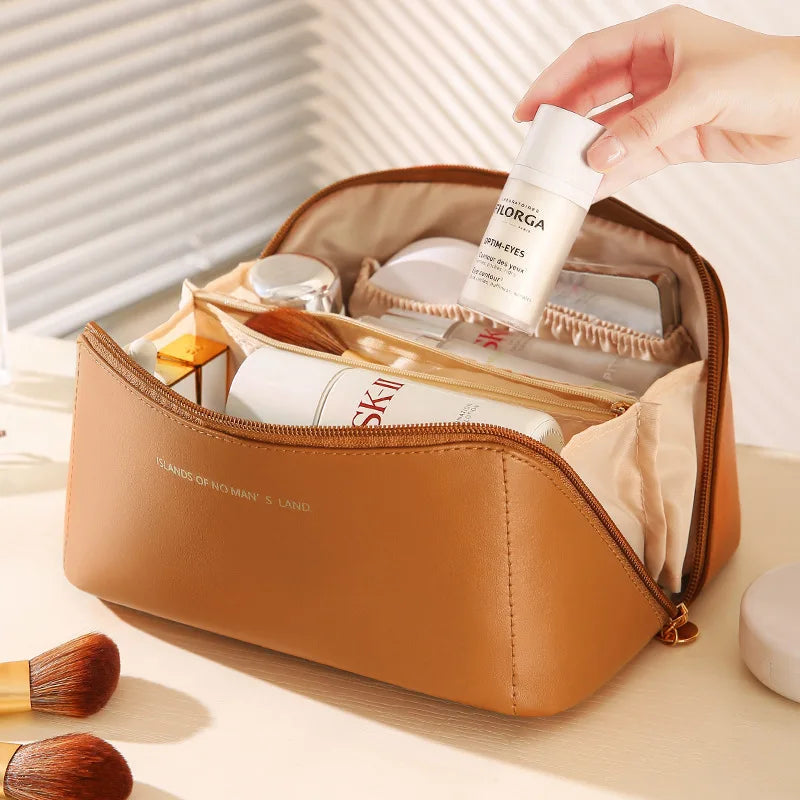 Luxury Makeup Organiser Bag – Travel Cosmetic Storage Pouch with Zip